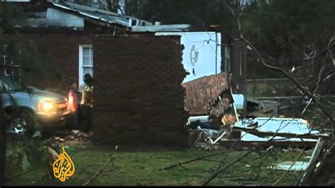 Tornadoes Batter Southern Us States Youtube