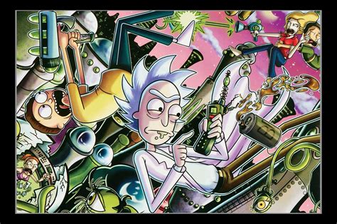Rick And Morty Chaos Poster Print 36 X 24 In 2020