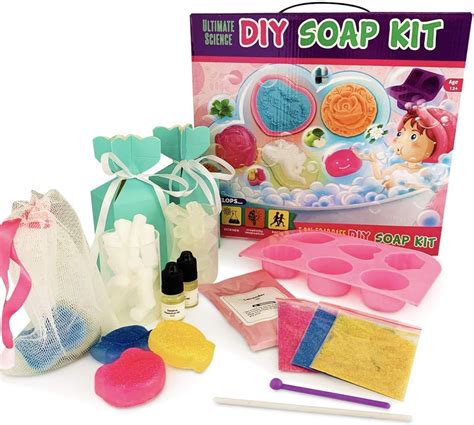 Diy Soap Making Kit Arts And Crafts For Girls With Silicone Etsy In