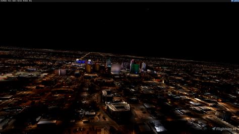 Phoenix Az Area Night Lights And Earth Microsoft Flight Simulator