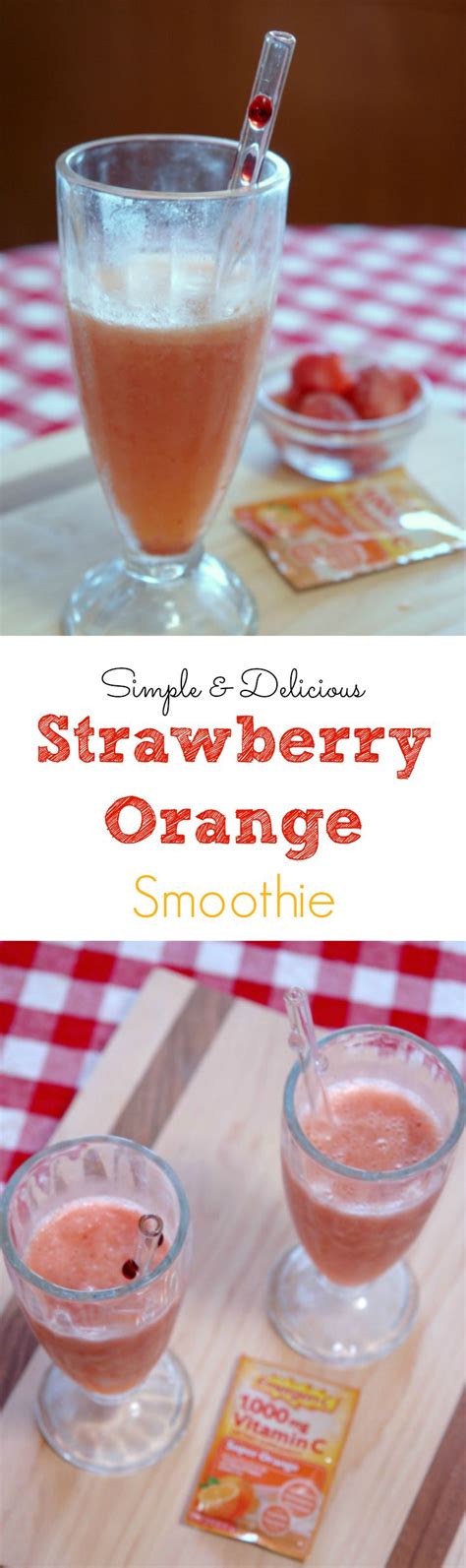 Strawberry Orange Smoothie Recipe Strawberry Orange Smoothie