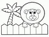 Coloring Animal Pages Zoo Cute Popular sketch template