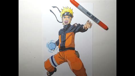 Drawing Naruto Rasengan ナルト螺旋丸 Youtube