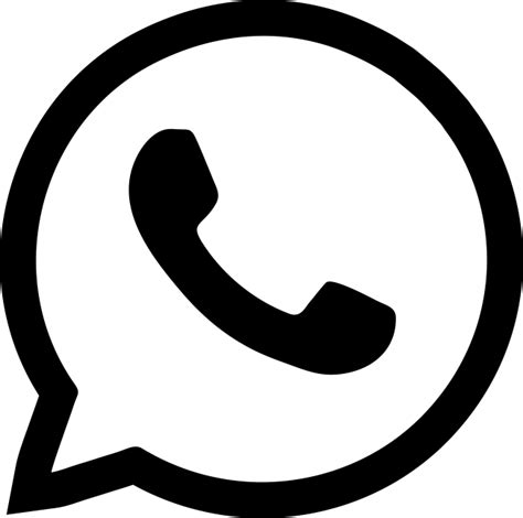 Wa Logo Hitam Putih Png Logo Whatsapp Png Logo Whatsapp Transparent