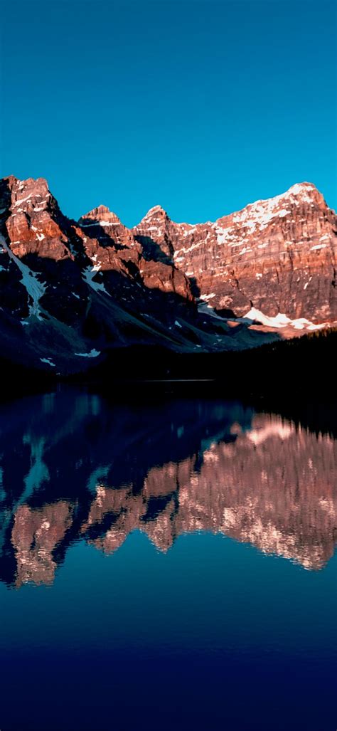 Rocky Mountains Wallpaper 4k Banff Canada Blue Sky Reflection