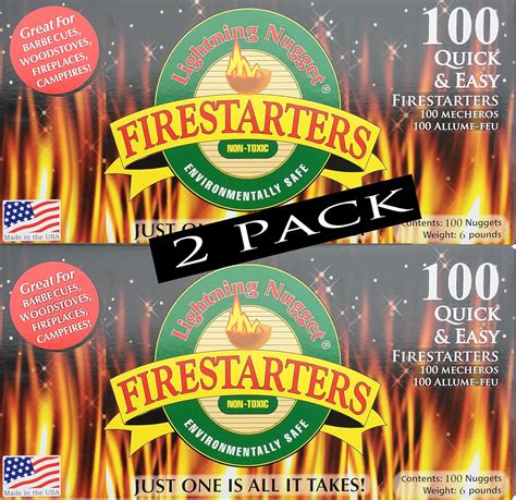 Lightning Nuggets An100 2 200 Count Fire Starters Tan