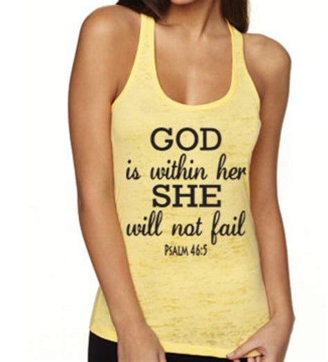 God Is Within Her She Will Not Fail Psalm 46 Running Tank Etsy
