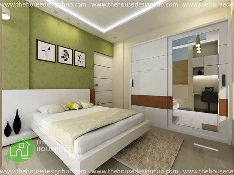 11i Simple Bedroom Design In Green Texture The House Hub