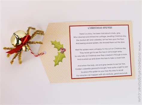 Christmas spider merry christmas christmas poems german christmas a christmas story christmas traditions winter christmas all things christmas vintage christmas. The Christmas Spider DIY : Free Poem Printable