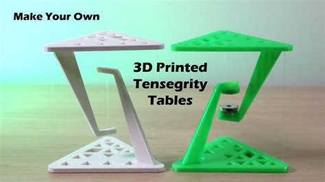 Make Your Own 3D Printed Tensegrity Tables - YouTube