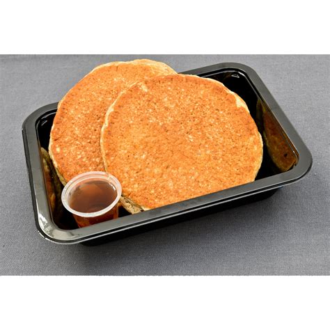 Double Pancake Stack With Pancake Syrup - Muscle Chow