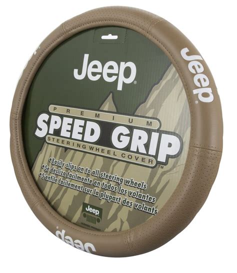 Jeep Elite Series Speed Grip Steering Wheel Cover Tan 1799561 Pep Boys