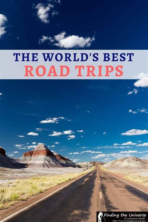The Worlds Best Road Trips Cover Image With Text Overlay That Reads