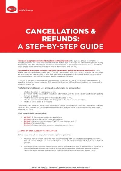 Cancellations Refunds A Step By Step Guide