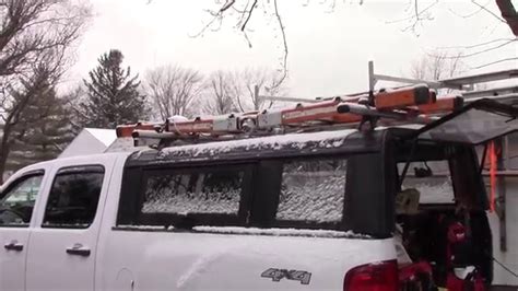 The problem with kayak/ladder racks that are. How to modify a truck cap to carry a ladder rack - YouTube