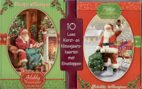 doosjes met kerstkaarten per 10 verpakt