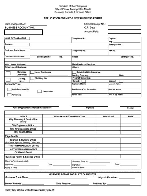 Business Permit Sample Fill Out Sign Online DocHub