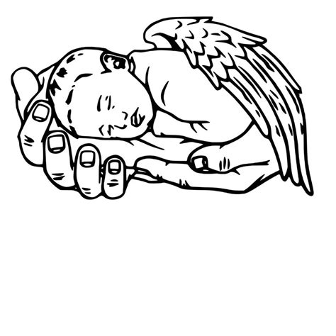 Angel Baby In Hands Svg Cut File Svg File Only Cuttable File Etsy