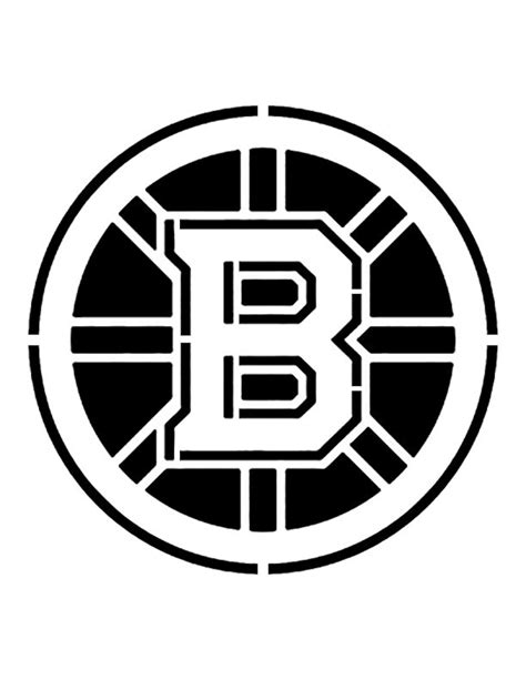 Boston Bruins 85 X 11 Custom Stencil Fast Free Etsy