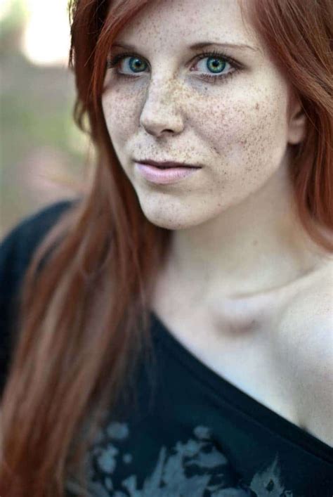 Beautiful Freckled Redhead Portrait Photography