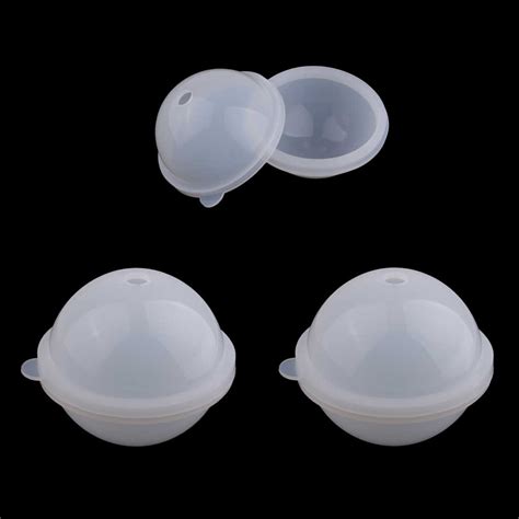 3 Pcs Silicone Large Round Sphere Balls Mould Epoxy Resin Casting Diy