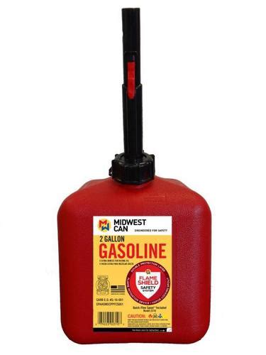 Midwest Can 2 Gallon And 8 Ounce 2 Gallon Gas Can 2310 Oreilly Auto