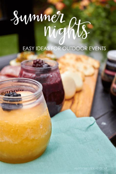 Easy Entertaining Ideas For Summer Nights Amys Party Ideas