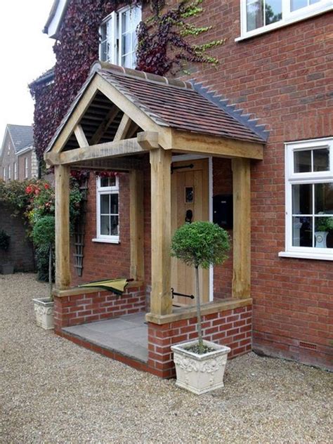 40 Lovely Door Overhang Designs Bored Art Front Porch Design Porch
