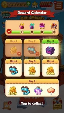 Coin master events reward list: Reward Calendar: new free spins feature! - Coin Master ...