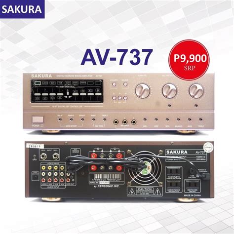 The repar may end up being more than a replacement would cost. Sakura AV-737 1400W X 2 Stereo Echo Mixing Amplifier | Lazada PH