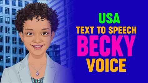 Text To Speech Becky Voice Us Youtube