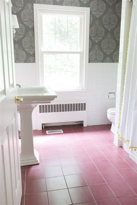 Remember, getting rid or removing old with these simple tips on how to paint over tiles, the question remains can you paint bathroom tile with green tile paint, pink bathroom paint. How I Painted Our Bathroom's Ceramic Tile Floors: A Simple ...