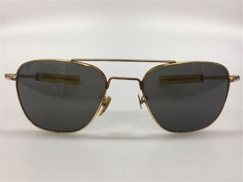 vintage ao american optical aviator pilot 12k gf 5 1 2 gold filled sunglasses sunglasses