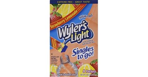Wylers Light Singles To Go Sugar Free Drink Mix Strawberry