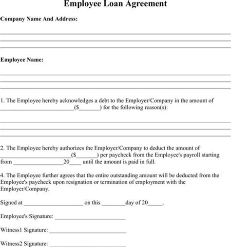 The free stuff staff is constantly working to provide the best free offers direct to your iphone. Employee Loan Agreement | Cash flow statement, Loan ...