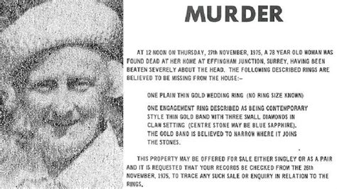 Kathleen Maud Cock 1975 Effingham Murder Reviewed Bbc News