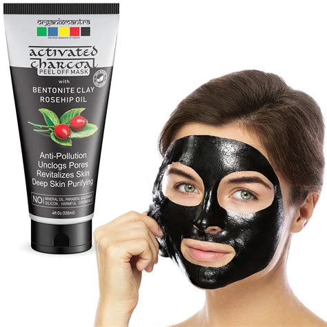 Organix Mantra Activated Charcoal Peel Off Mask 120ml Deep Cleansing