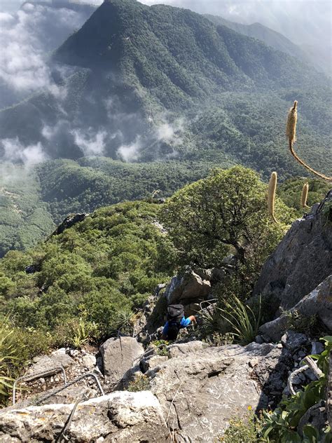 Vertical Ascent Copete De Las Aguilas Peak In Chipinque Monterrey