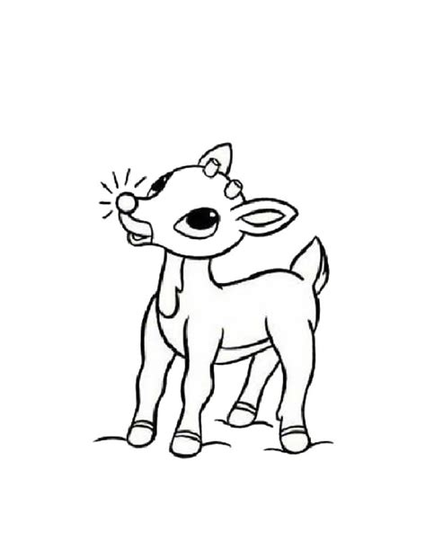 Rudolph The Red Nosed Reindeer Coloring Pages