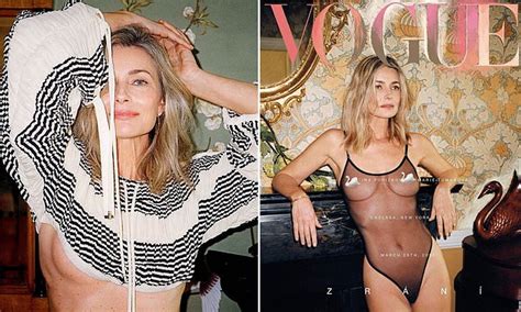 Paulina Porizkova Flashes Her Bare Breast In Vogue Cs Shot