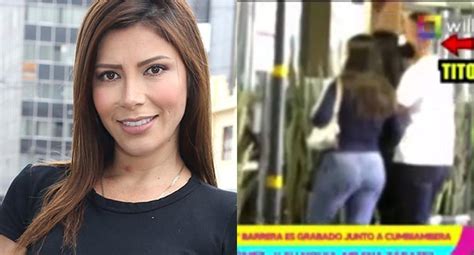 Milena Zárate Su Pareja Augusto Barrera Es Captado En Una Cena Con Thamara Gómez Video Amor Y