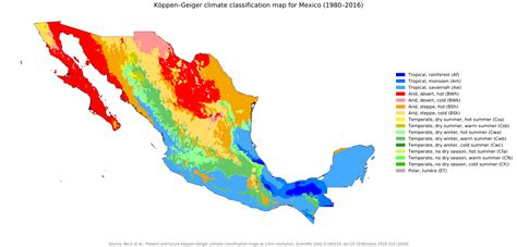 Mapa De Mexico Clima