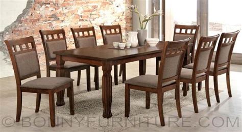 Rich linen white finish dining set subtly demonstrates light to brighten up the dining area and blends well with any room décor. JIT-Octave (8-Seater) Dining Set - Bonny Furniture