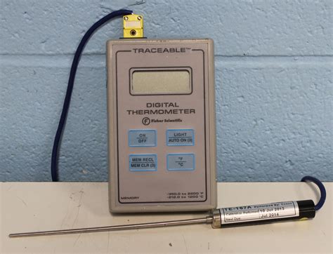 Fisher Scientific Traceable Thermometer User Manual