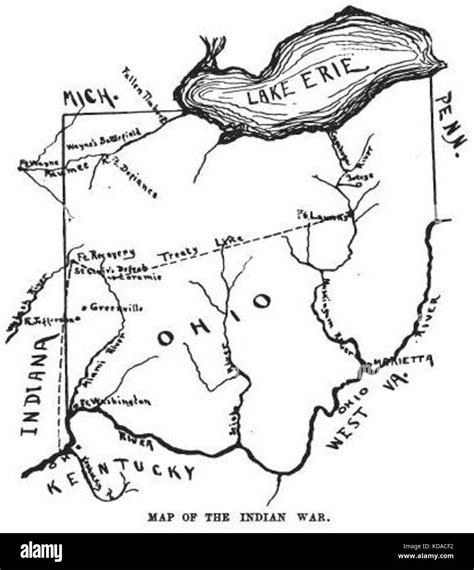 Mapa De La Northwest Indian Guerra Fotografía De Stock Alamy