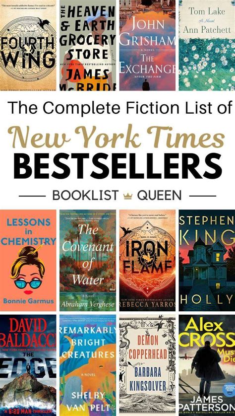 The Complete List Of New York Times Fiction Best Sellers Booklist Queen