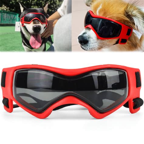 Duety Dog Goggles With Adjustable Strap Waterproof Dog Eye Protector Uv