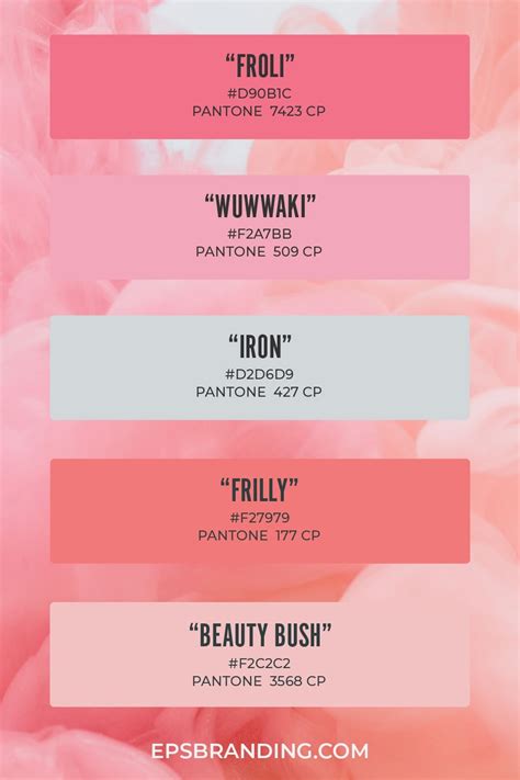 Eps Branding Beautiful Pink Color Palettes For Your Next Designs Mood Boards