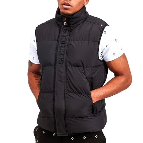 Glorious Gangsta Glorious Gangsta Omarez Black Puffer Gilet Glorious