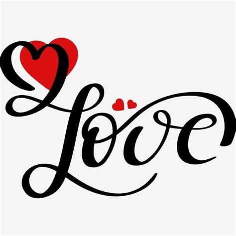 Handwritten Heart Clipart Transparent Background Love Text Lettering